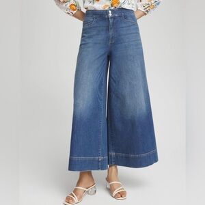 Chico’s Denim Trouser Culottes Women’s Size 14